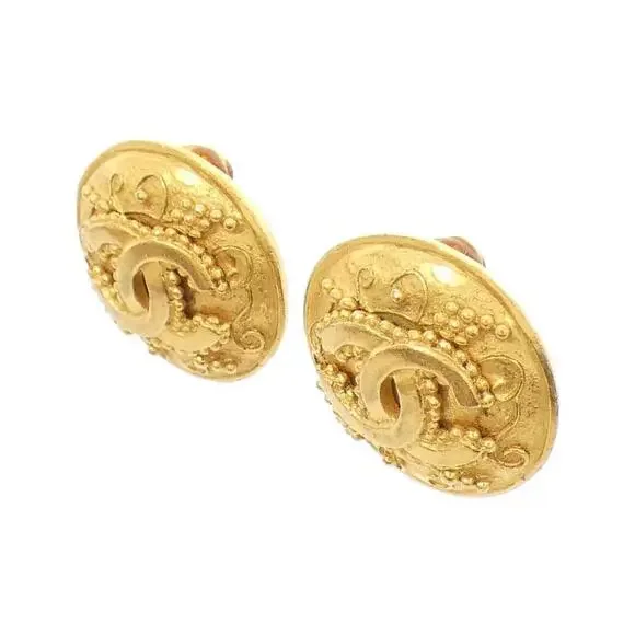 CHANEL Authentic Gold Earrings